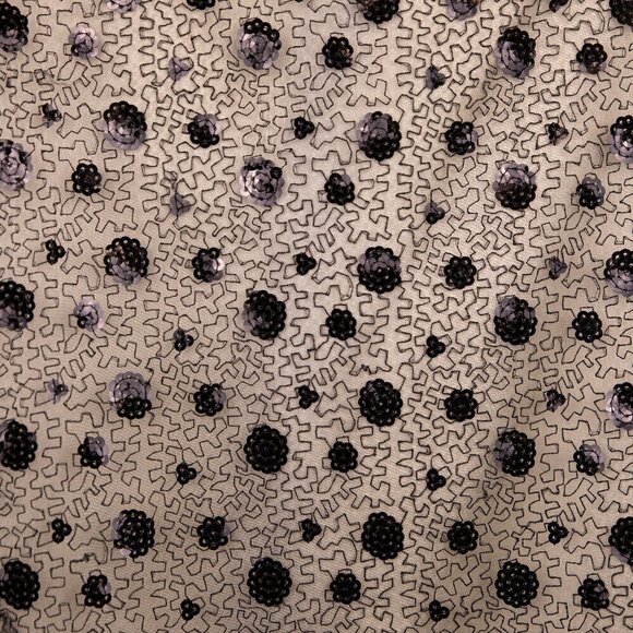 Ali Ro black and cream sequin shift dress-0 - Picture 2 of 7